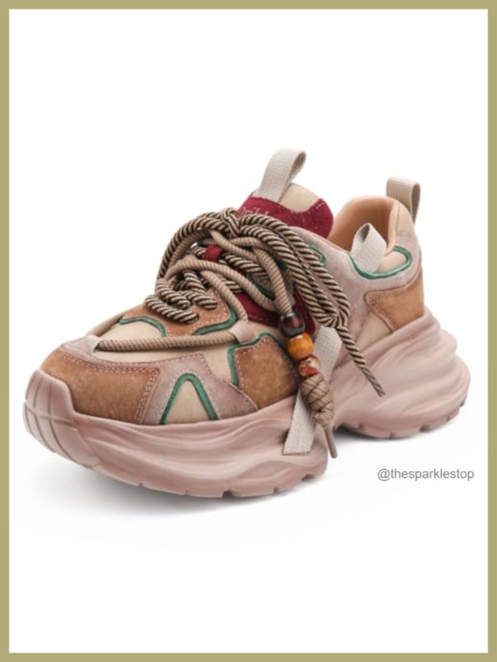 Chunky Platform Running Shoes Comfortable Lightweight Walking Sneakers Lace-up
